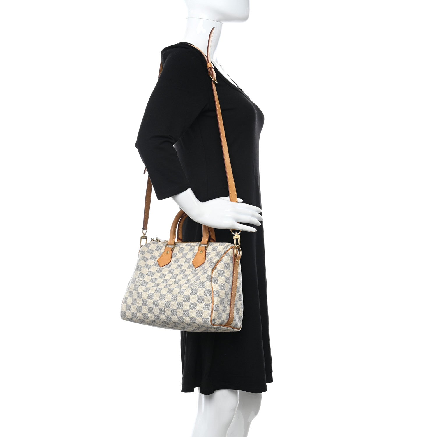 Louis Vuitton Damier Azur Speedy Bandouliere 25 2 of 14