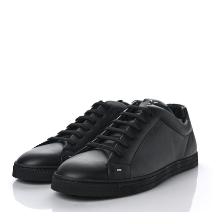 Fendi Calfskin Low Top Sneakers 8 Black 3 of 7