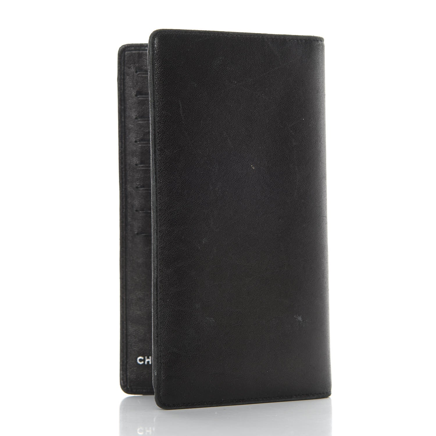 Chanel Goatskin CC Yen Wallet Black 3 of 7