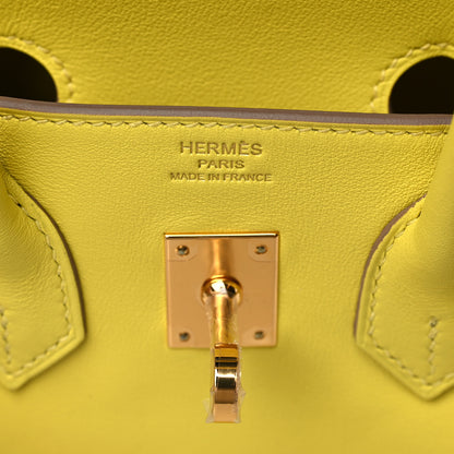 Hermes Swift Birkin 25 Lime 6 of 13