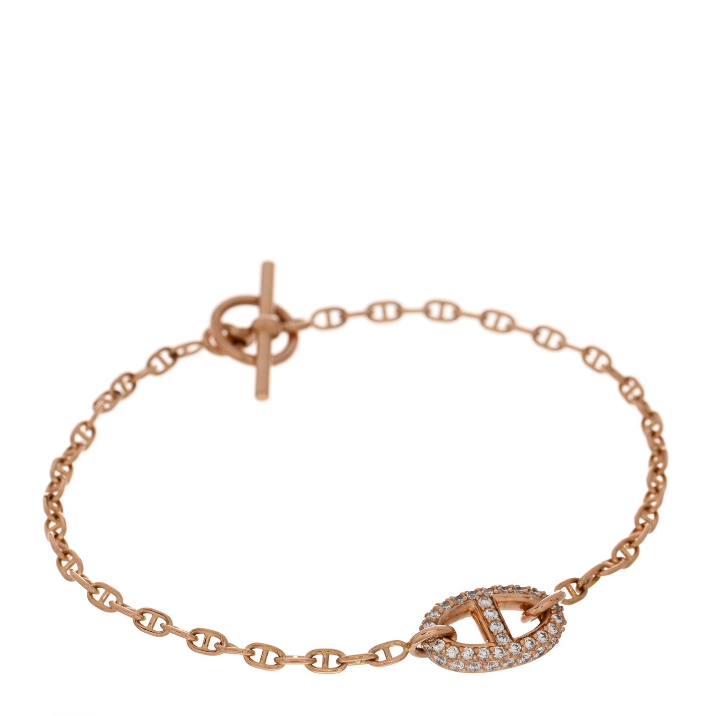 18K Rose Gold Diamond Farandole Bracelet ST
