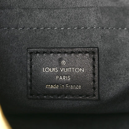 Louis Vuitton Calfskin Nanogram Embossed Speedy 20 Black 6 of 9