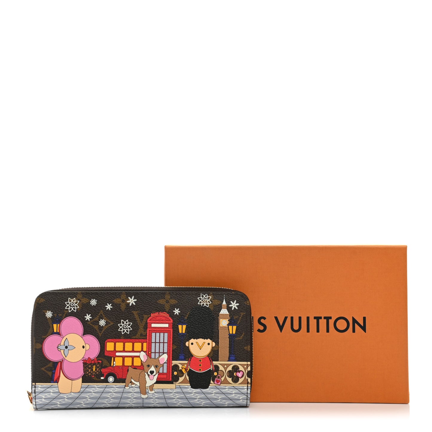 Monogram 2021 Christmas Animation London Zippy Wallet