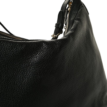 Gucci Dollar Calfskin GG Hobo Black 13 of 15
