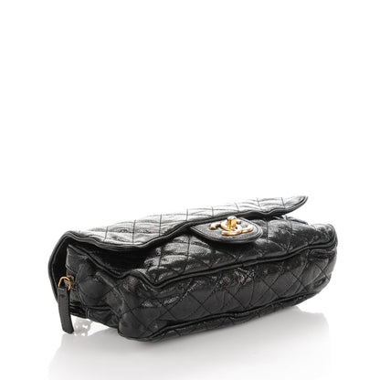 Chanel Crumpled Grained Calfskin Small Shiva Flap Black 4 of 7