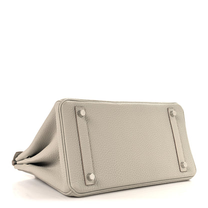 Hermes Togo BIRKIN 30 Gris Perle 4 of 13