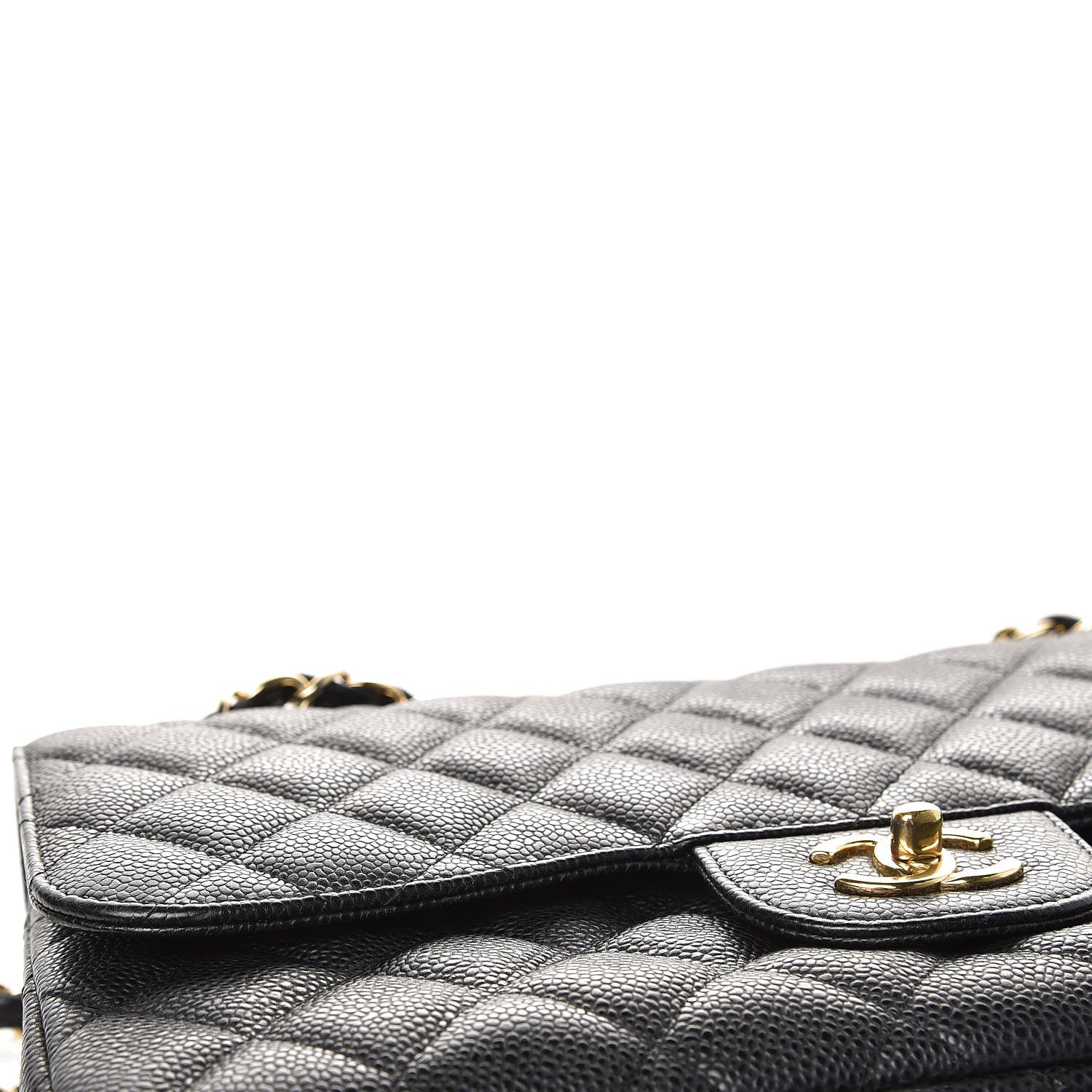 Chanel Caviar Quilted Jumbo Double Flap Black 13 of 18