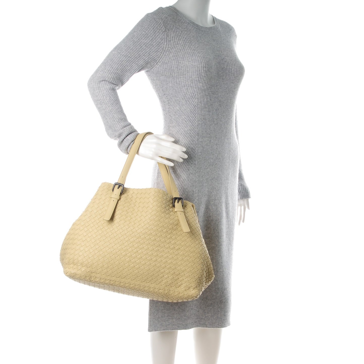 Nappa Intrecciato Large Seamless Tote Banane