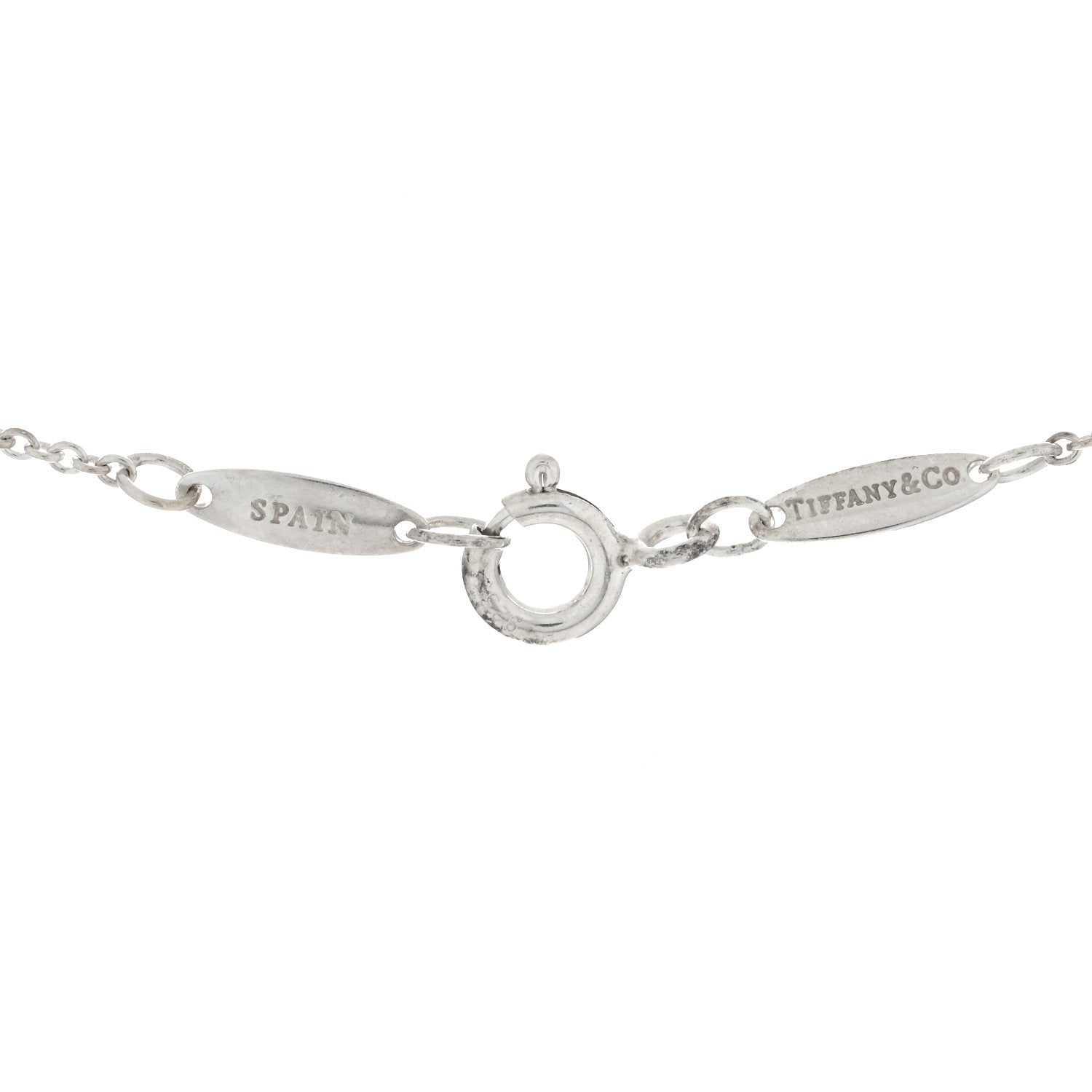 Tiffany Sterling Silver Black Jade Elsa Peretti Color By The Yard Necklace 4 of 4