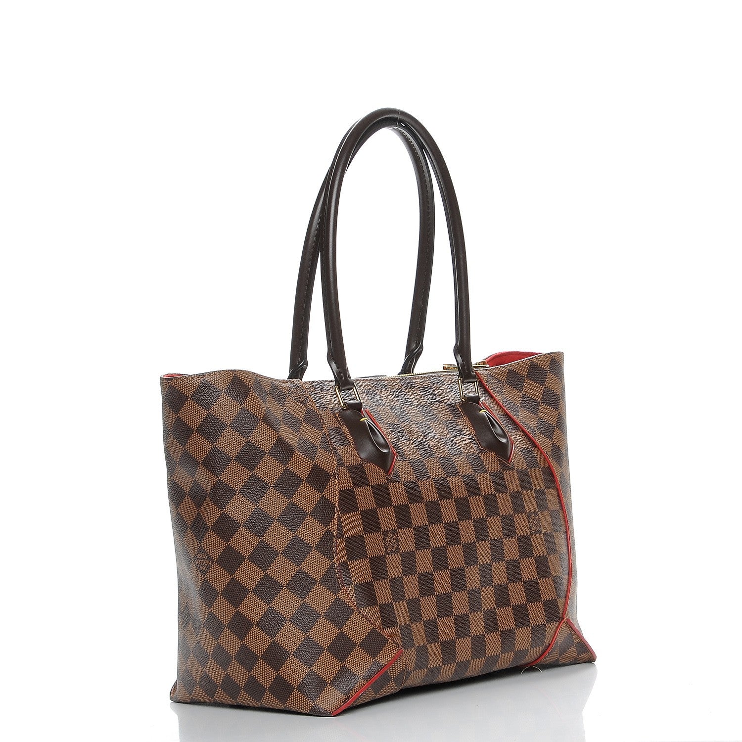 Louis Vuitton Damier Ebene Caissa Tote MM Cherry 3 of 8