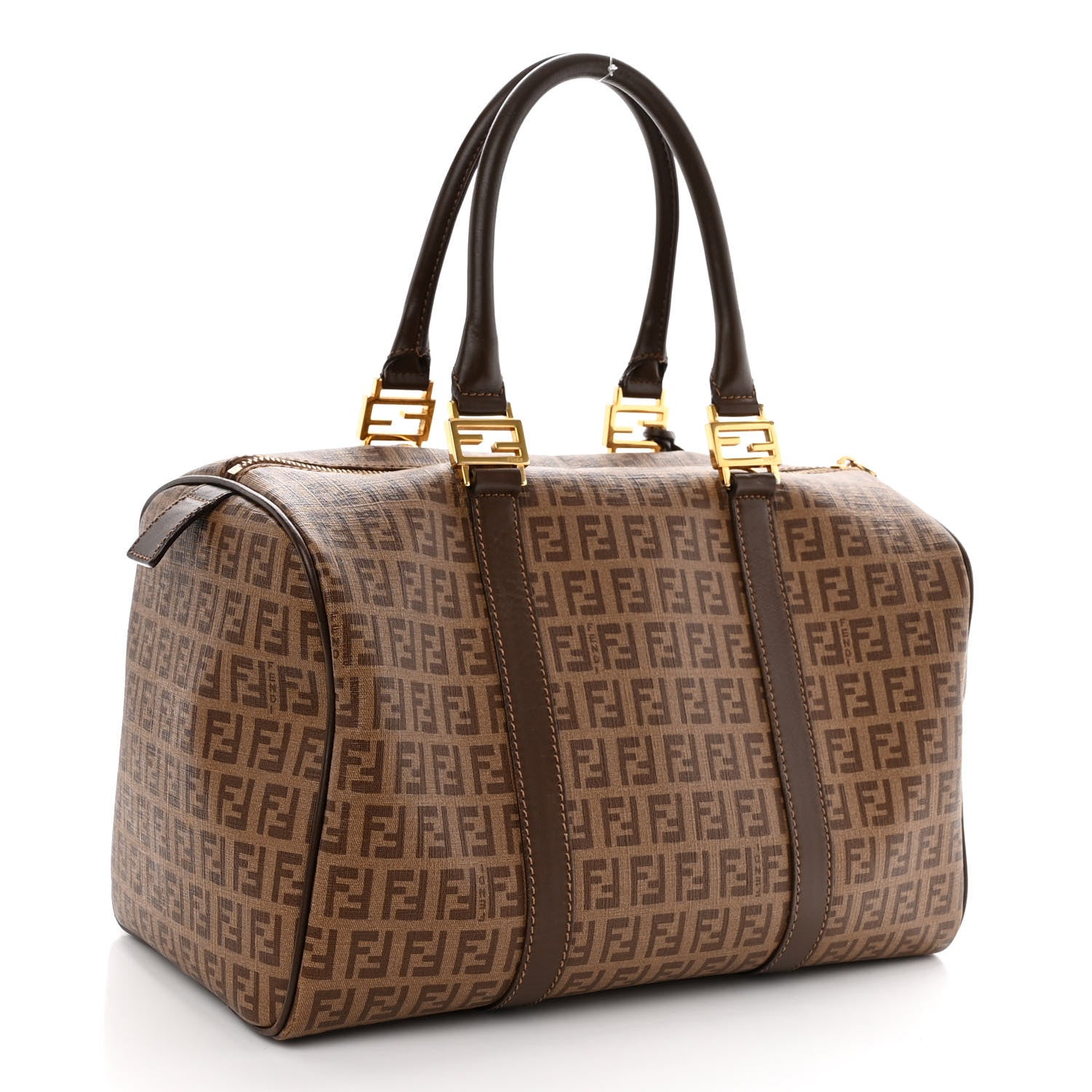 Fendi Zucchino Spalmati Vitello Boston Nocciola Castagna 4 of 13