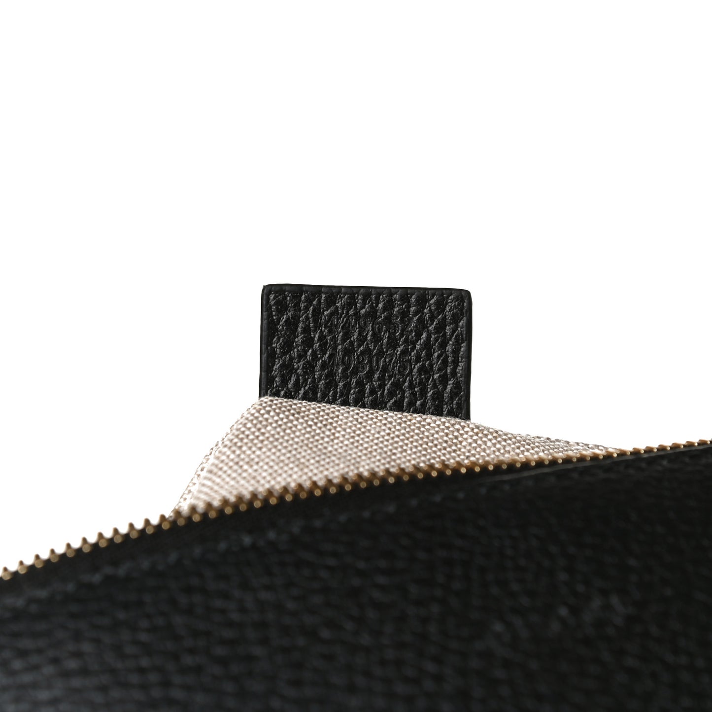 Pebbled Calfskin Large Bamboo Clutch Black