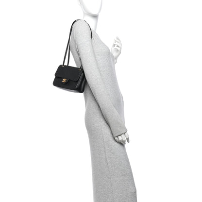 Chanel Grained Calfskin Mini Souplissimo Maxi Flap Black 2 of 10