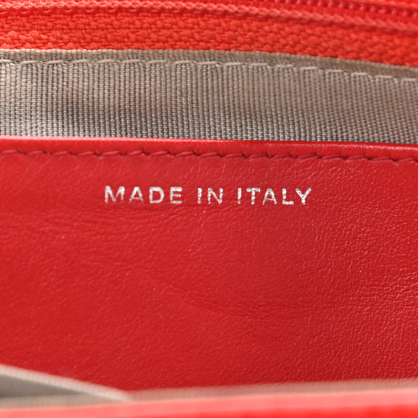 Caviar Half Moon Wallet On Chain WOC Red