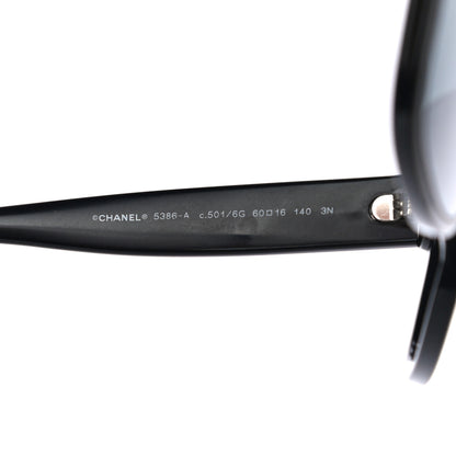 Chanel Acetate Butterfly CC Sunglasses 5386 Black 6 of 7