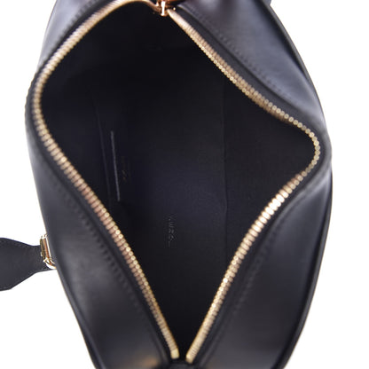 Fendi Glazed Fabric Vitello Century F is Fendi FF 1974 Stamp Patch Camera Case Mogano Panna Black 5 of 7