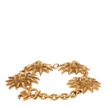 Chanel Leo Lion Sun Medallion Bracelet Gold 3 of 4