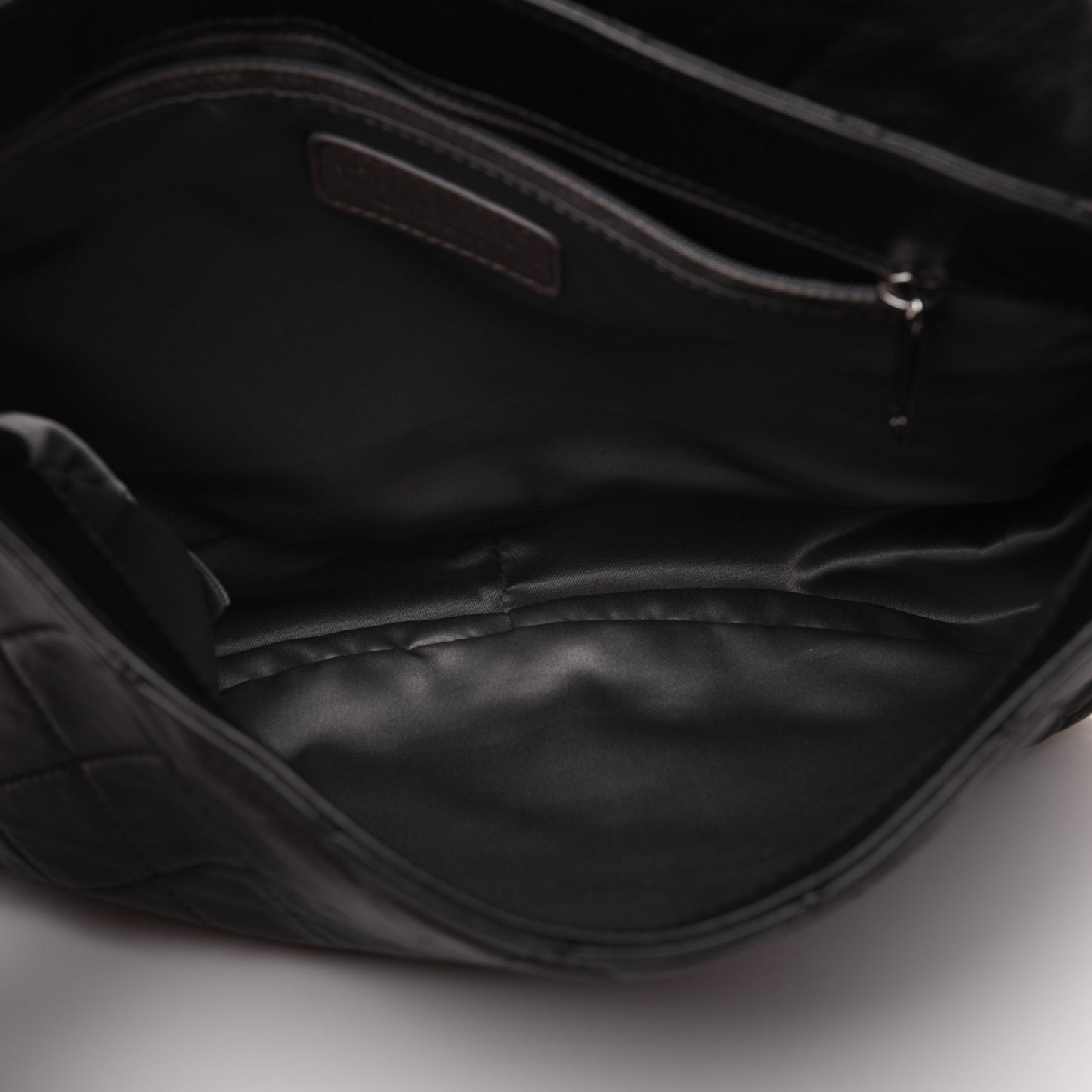 Lambskin Quilted Small Sharpei Flap Black