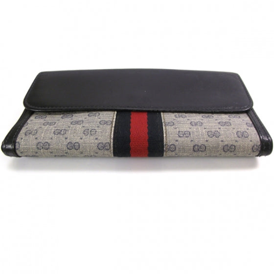 Monogram Web Wallet Navy