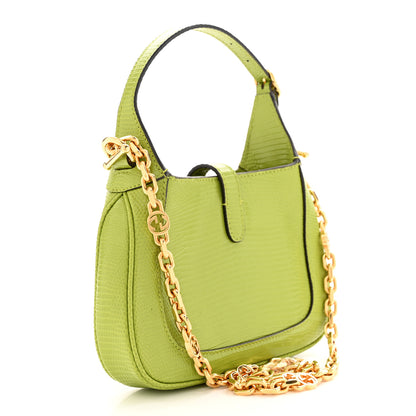 Gucci Lizard Mini Jackie 1961 Green 3 of 10