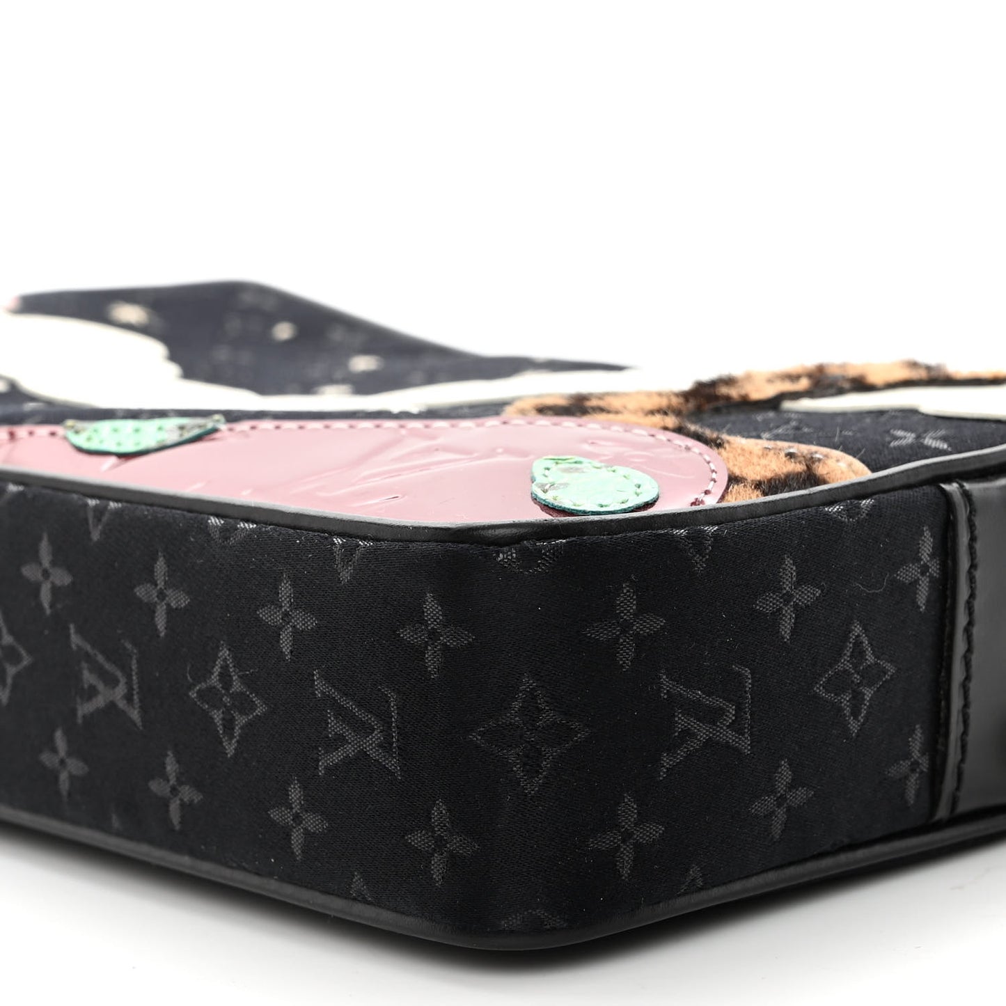 Satin Mini Monogram Conte De Fees Pochette Black