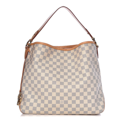 Louis Vuitton Damier Azur Delightful MM Rose Ballerine 1 of 18