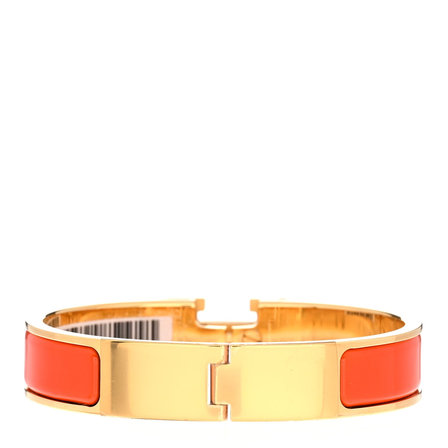 Enamel Narrow Clic Clac H Bracelet PM Orange