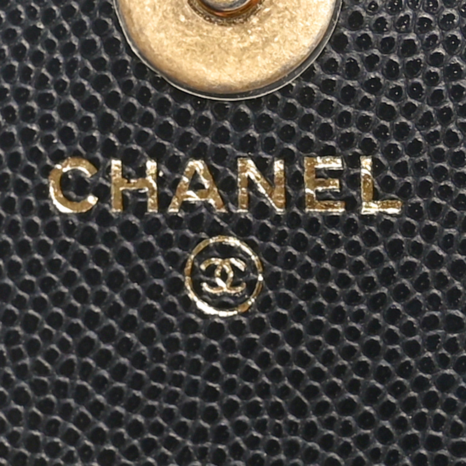 Chanel Caviar Quilted Yours Buttons Phone Holder With Chain Black 6 of 12