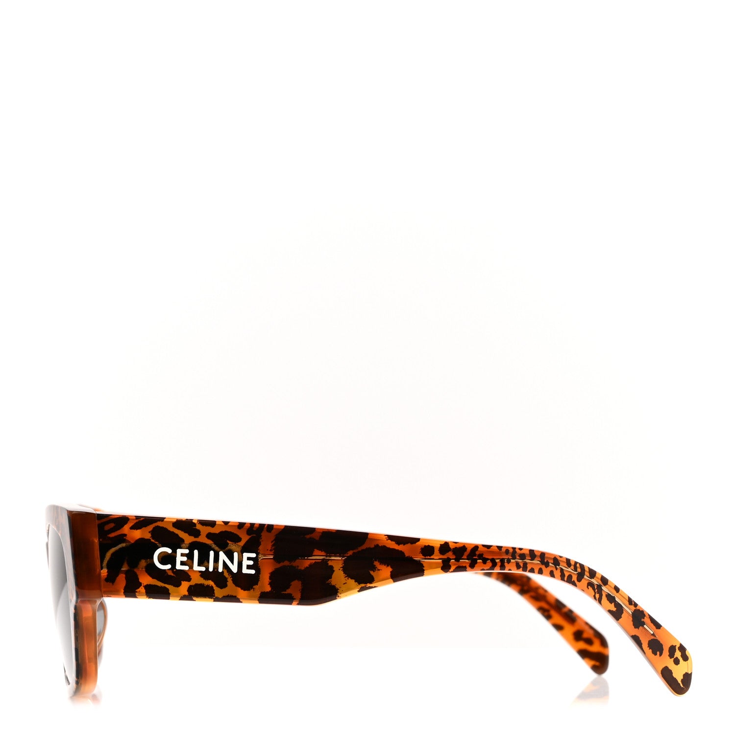 Celine Acetate Square Sunglasses CL40197U Leopard Havana 3 of 7