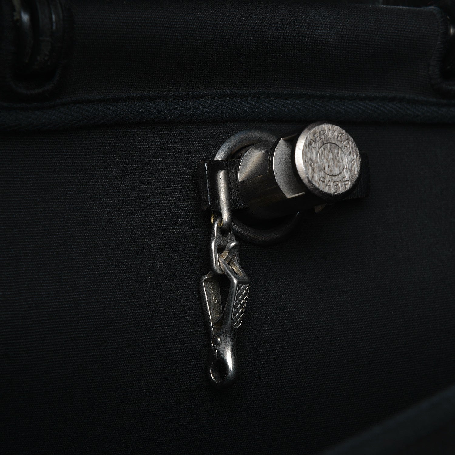 Hermes Toile Vache Calfskin Herbag 39 MM Black 10 of 24