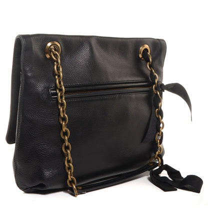 Lanvin Leather Medium Happy Shoulder Bag Black 3 of 8