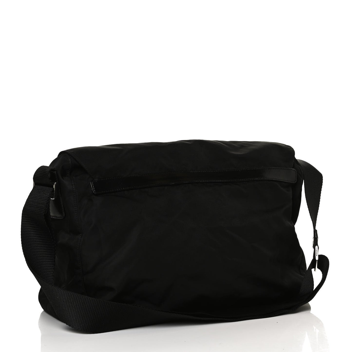 Nylon Vela Messenger Bag Black