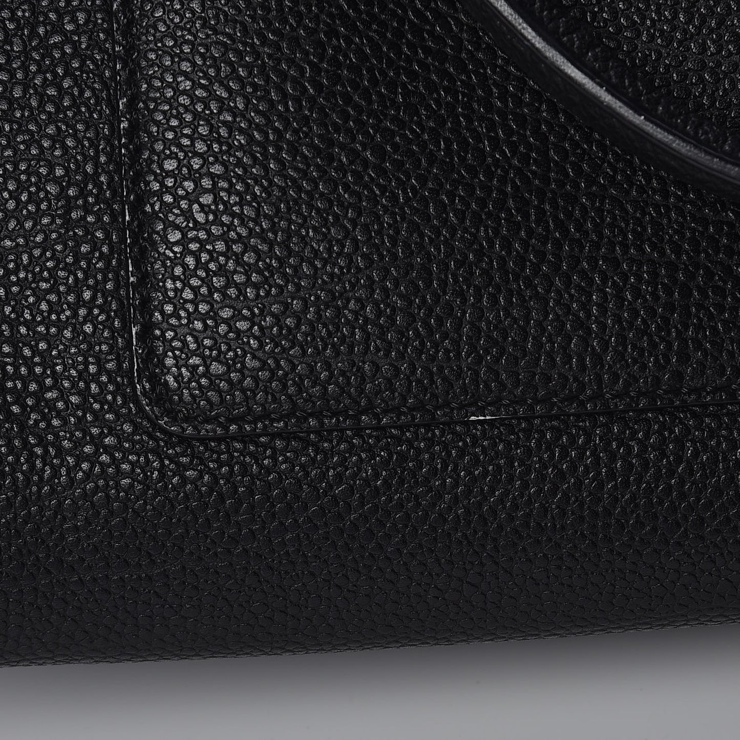 Grained Calfskin Medium Ella Boston Black