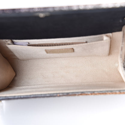 Jimmy Choo Acrylic Degrade Glitter Candy Clutch Black Silver 5 of 9