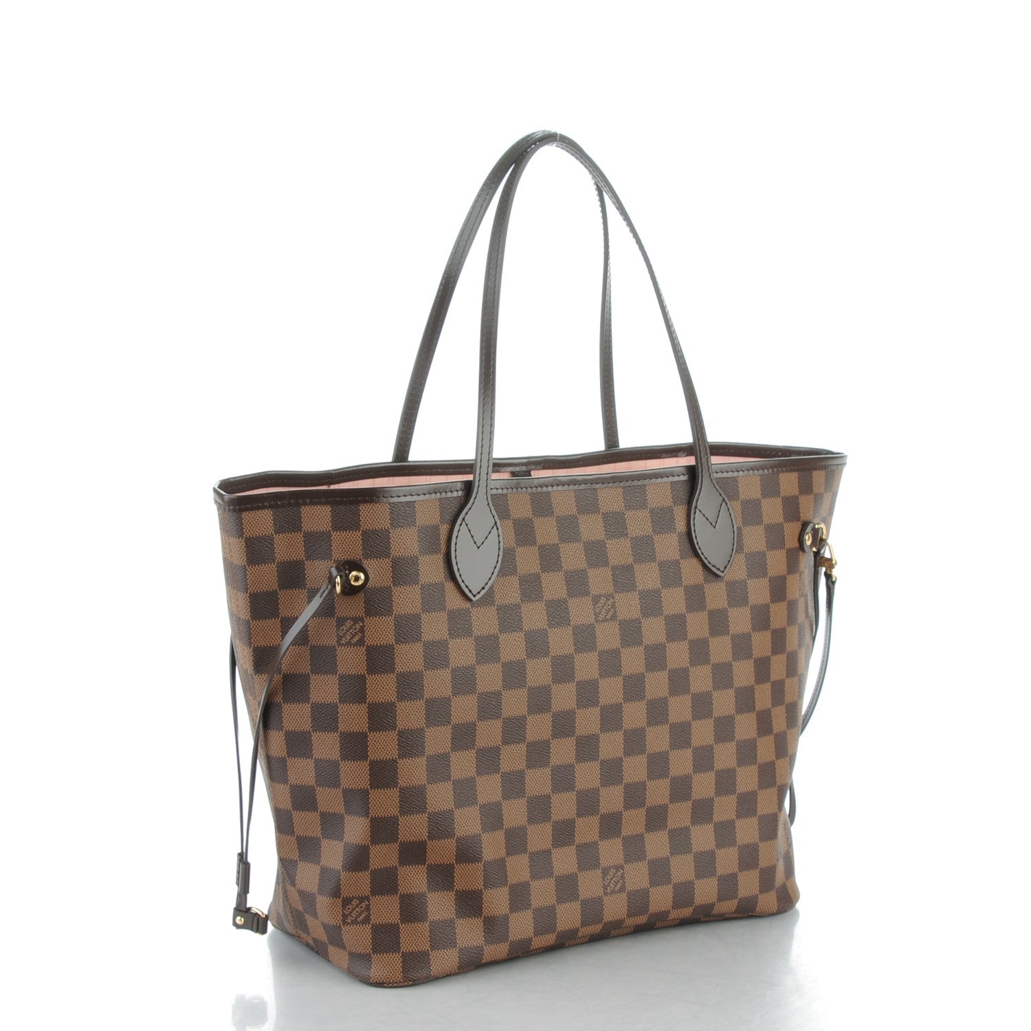 Louis Vuitton Damier Ebene Neo Neverfull MM Rose Ballerine 3 of 7