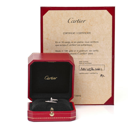 Cartier 18K White Gold Diamond Juste Un Clou Paved Ring 47 4 5 of 5