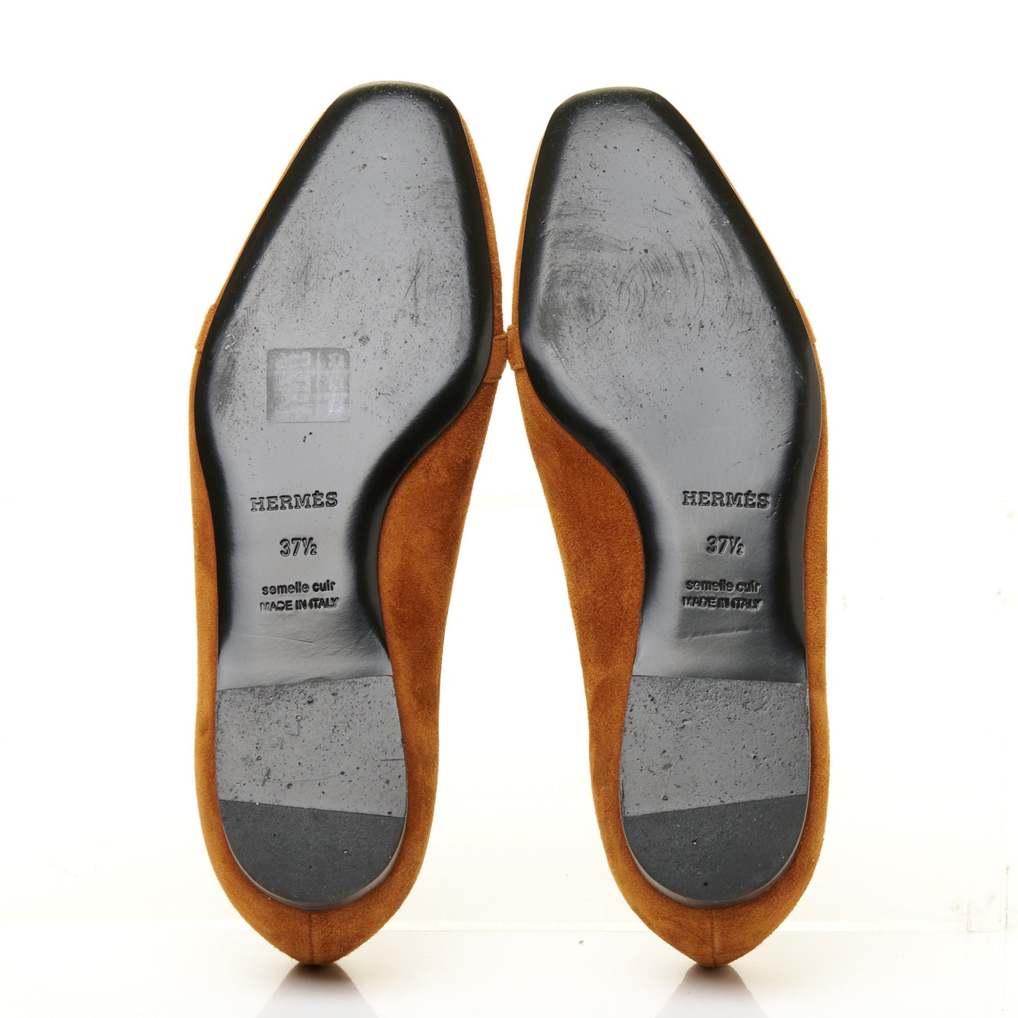 Suede Goatskin Bilbao Ballerina Flats 37.5 Marron Iroko