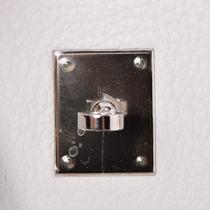 Hermes Taurillon Clemence Birkin 35 White 18 of 33