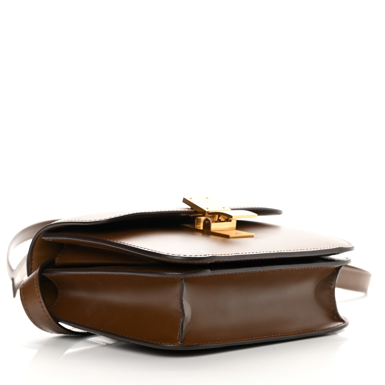 Celine Box Calfskin Teen Classic Box Flap Bag Camel 4 of 14