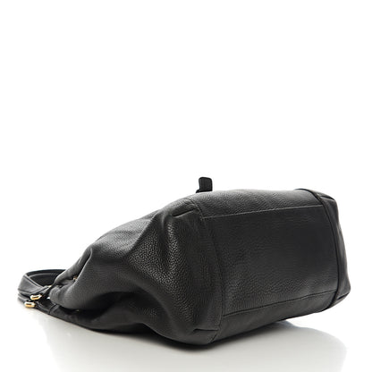 Gucci Pebbled Calfskin Medium Greenwich Shoulder Bag Black 3 of 10