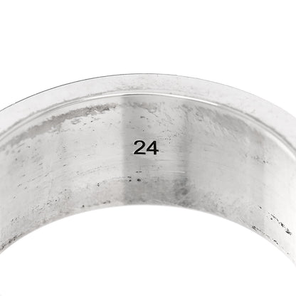 Gucci Sterling Silver GucciGhost Hamlet Skull Band Ring 63 10.5 6 of 7