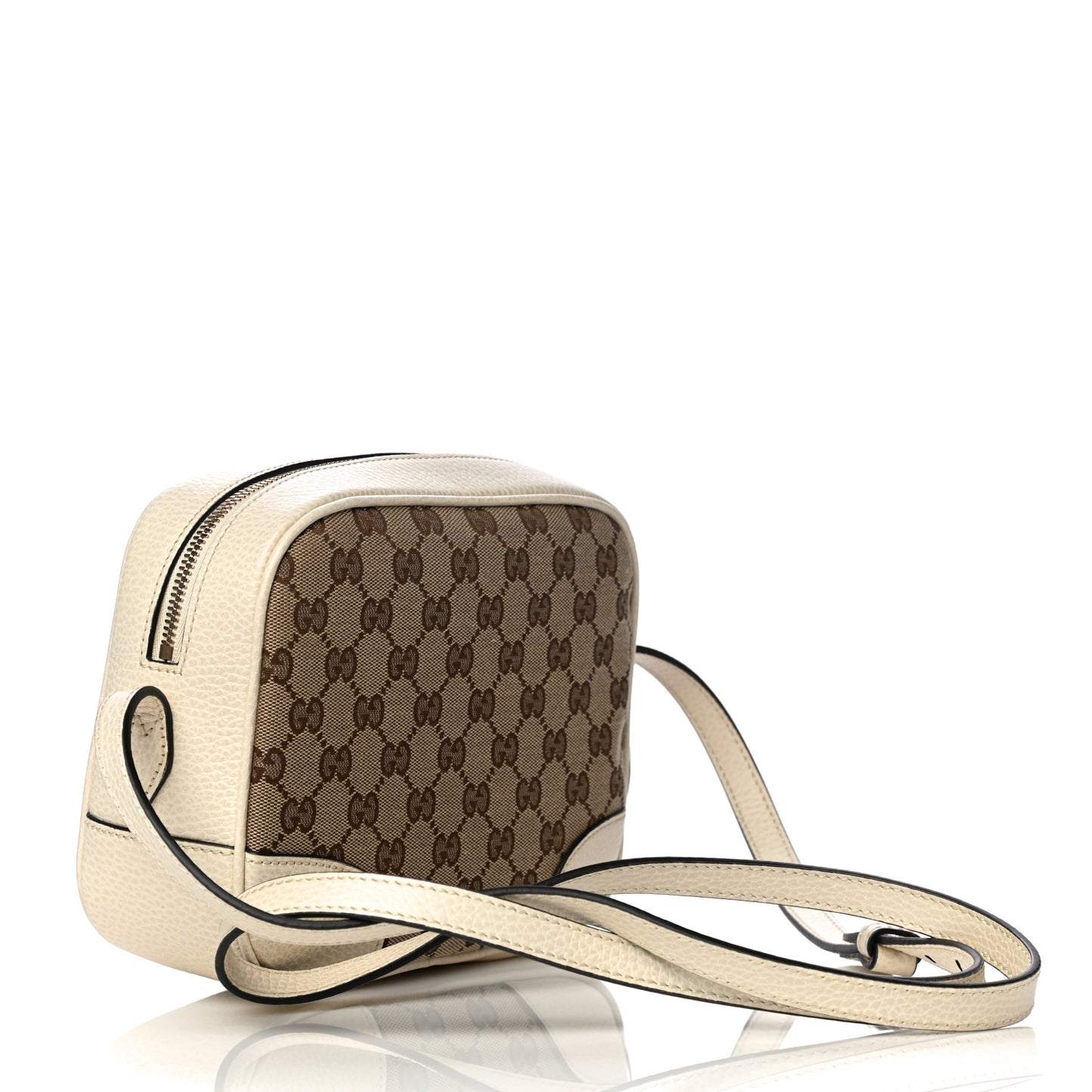 Monogram Dollar Calfskin Mini Bree Messenger Bag Beige Ebony Avoire