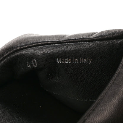 Prada Nappa Soft Padded Metal Triangle Logo 35mm Thong Sandals 40 Black 8 of 9