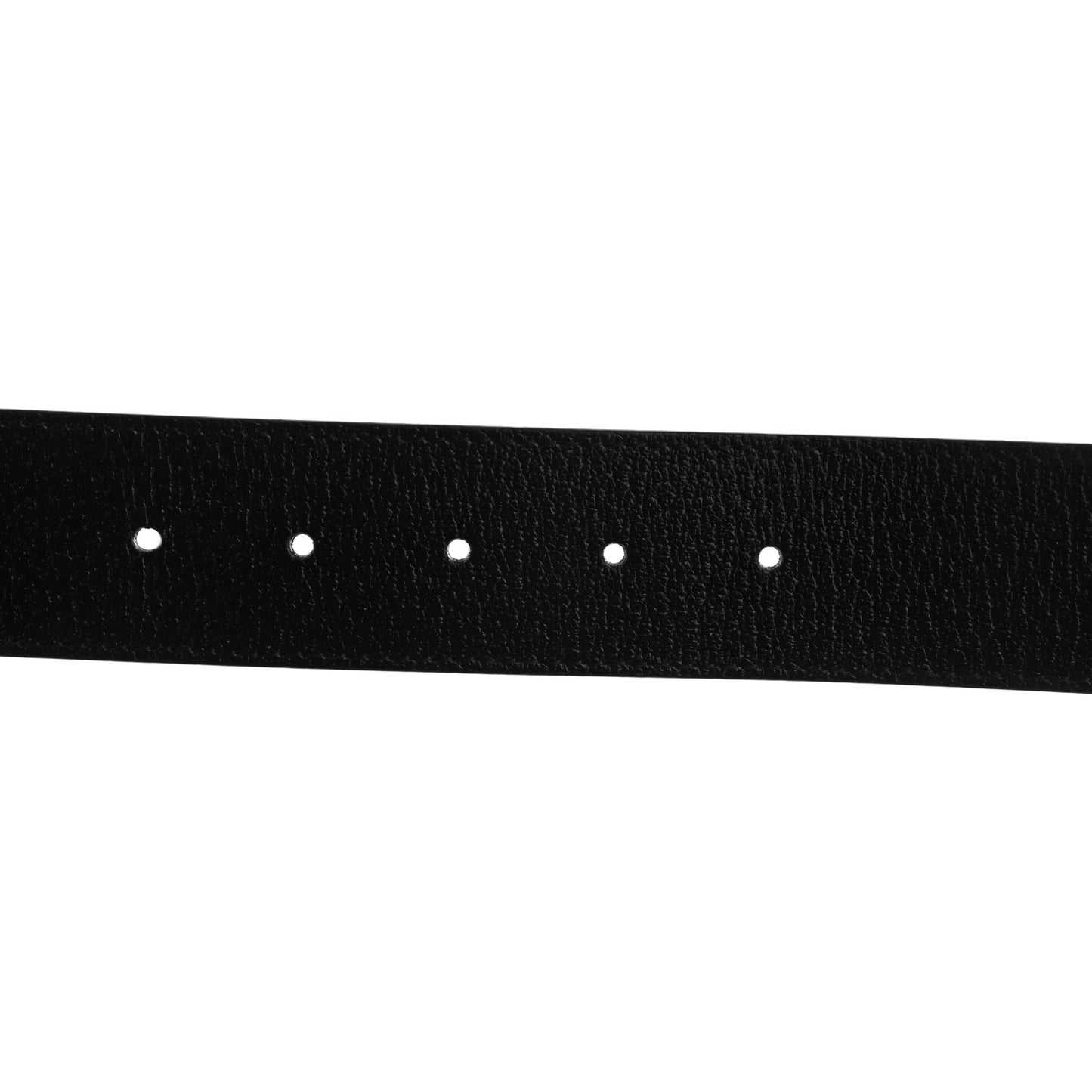 Textured Dollar Calfskin Nickel Double G 40mm Belt 95 38 Black