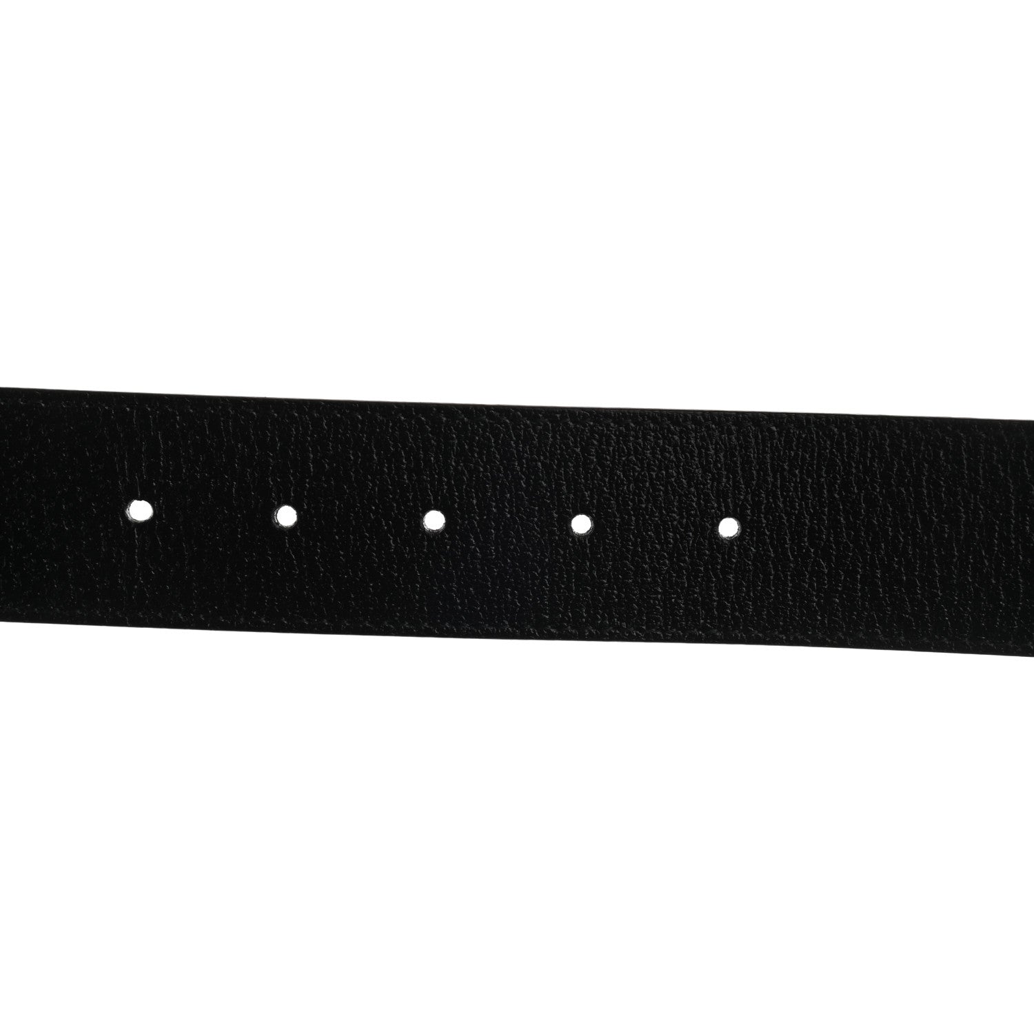 Gucci Textured Dollar Calfskin Nickel Double G 40mm Belt 95 38 Black 5 of 5