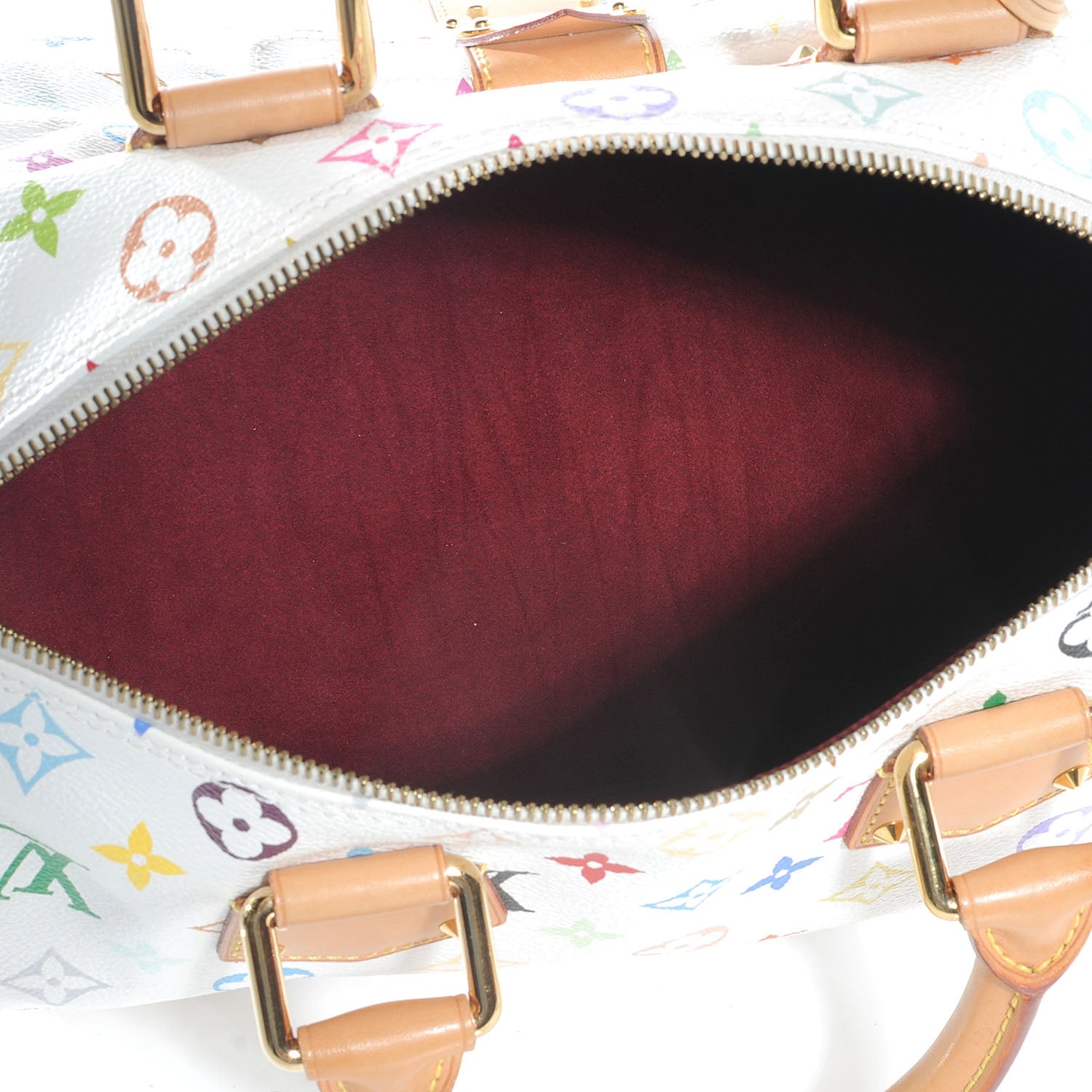 Louis Vuitton Monogram Multicolor Speedy 30 White 6 of 8