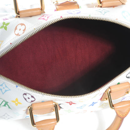 Louis Vuitton Monogram Multicolor Speedy 30 White 6 of 8