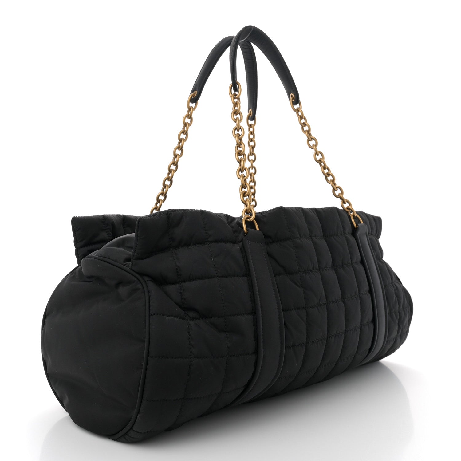 Saint Laurent Nylon Discovery Satchel Black 2 of 11