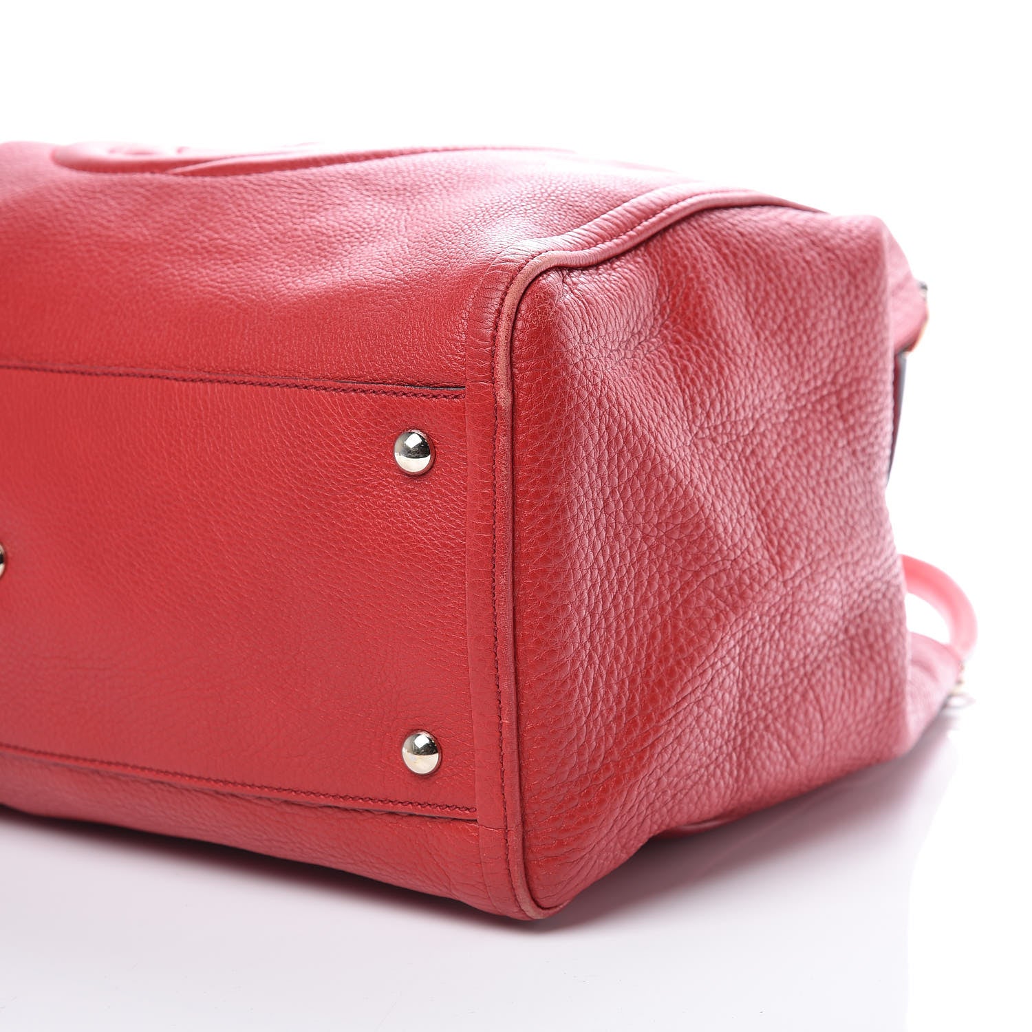 Gucci Pebbled Calfskin Medium Soho Shoulder Bag Tabasco Red 6 of 18