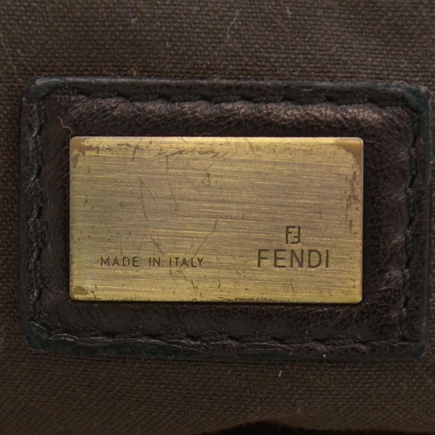 Fendi Canvas Patent B Bag Corda Black 5 of 7